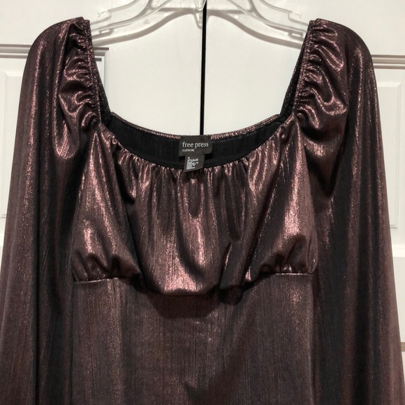 Free Press | Square Neck Sparkly Blouse - Picture 4 of 6